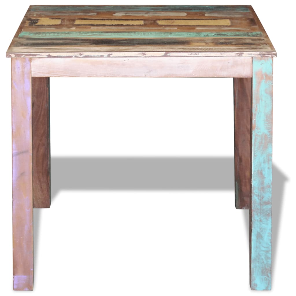 Eettafel 80x82x76 cm massief gerecycled hout