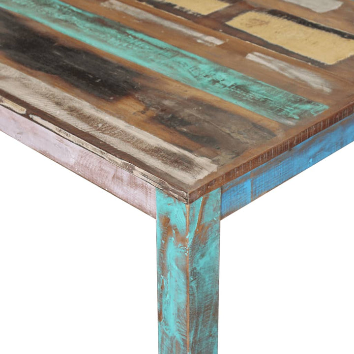 Eettafel 80x82x76 cm massief gerecycled hout