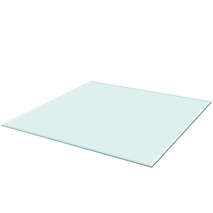 Tafelblad van gehard glas 800x800 mm vierkant
