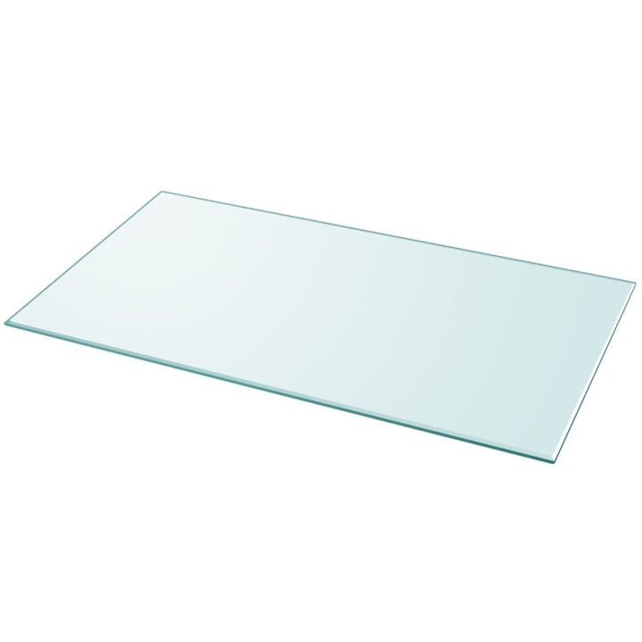 Tafelblad van gehard glas 1200x650 mm rechthoekig