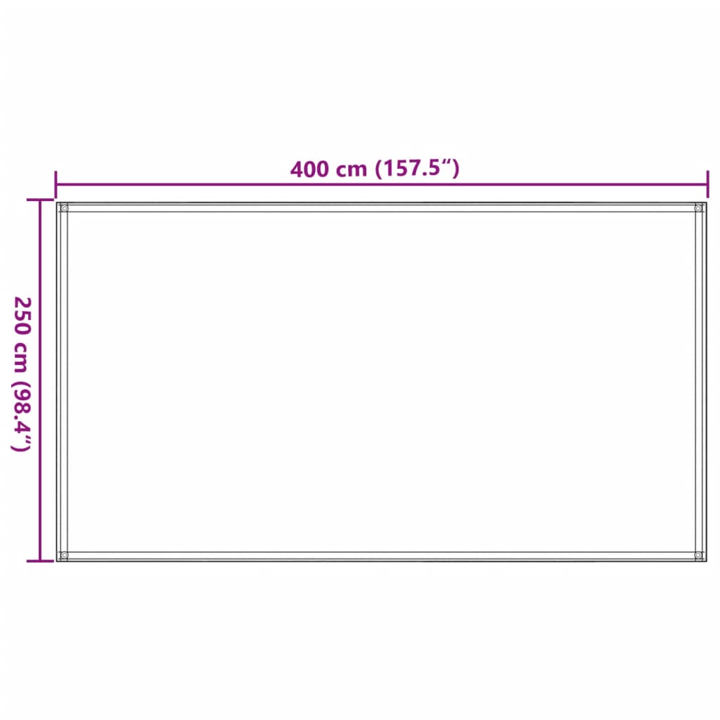 Tenttapijt 250x400 cm antraciet