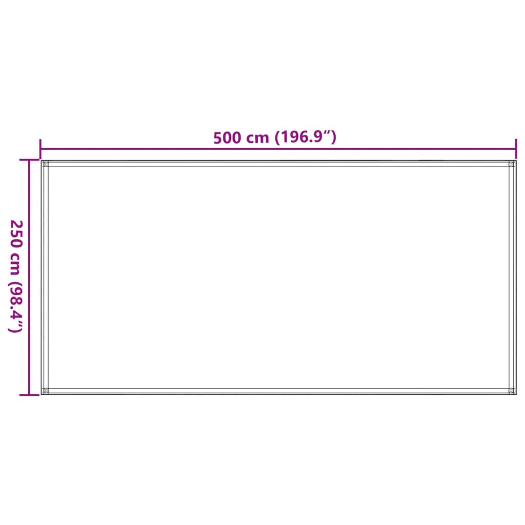 Tentapijt 250x500 cm antraciet