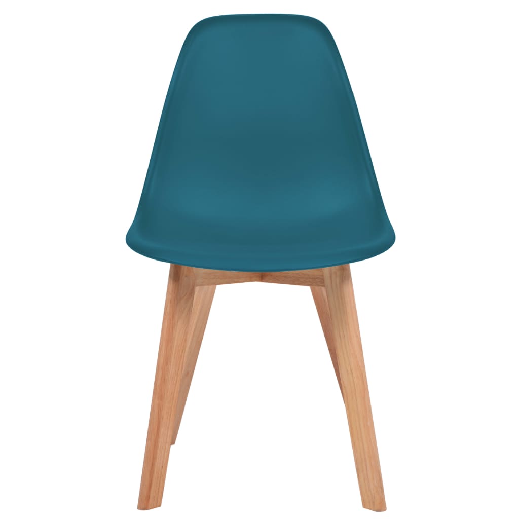 Eetkamerstoelen 4 st kunststof turquoise