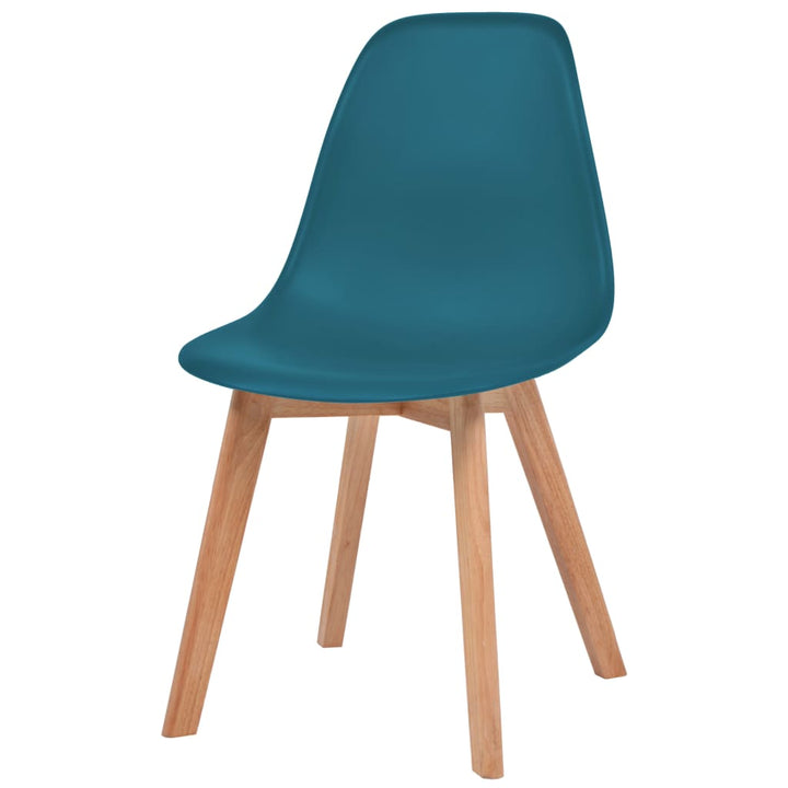 Eetkamerstoelen 4 st kunststof turquoise