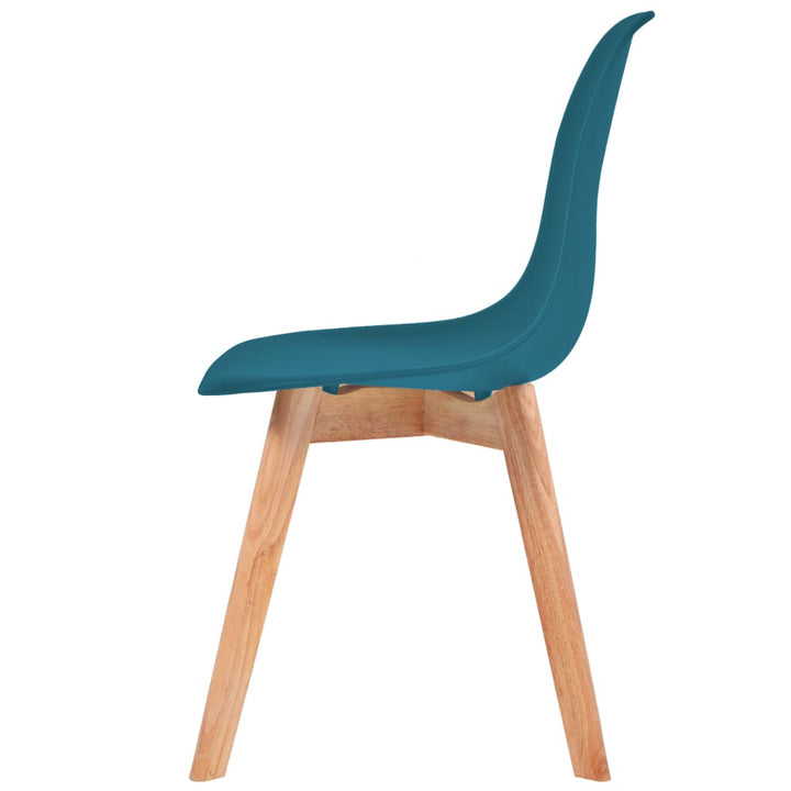 Eetkamerstoelen 4 st kunststof turquoise