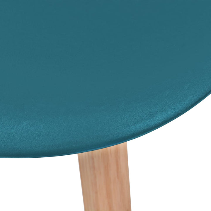 Eetkamerstoelen 4 st kunststof turquoise