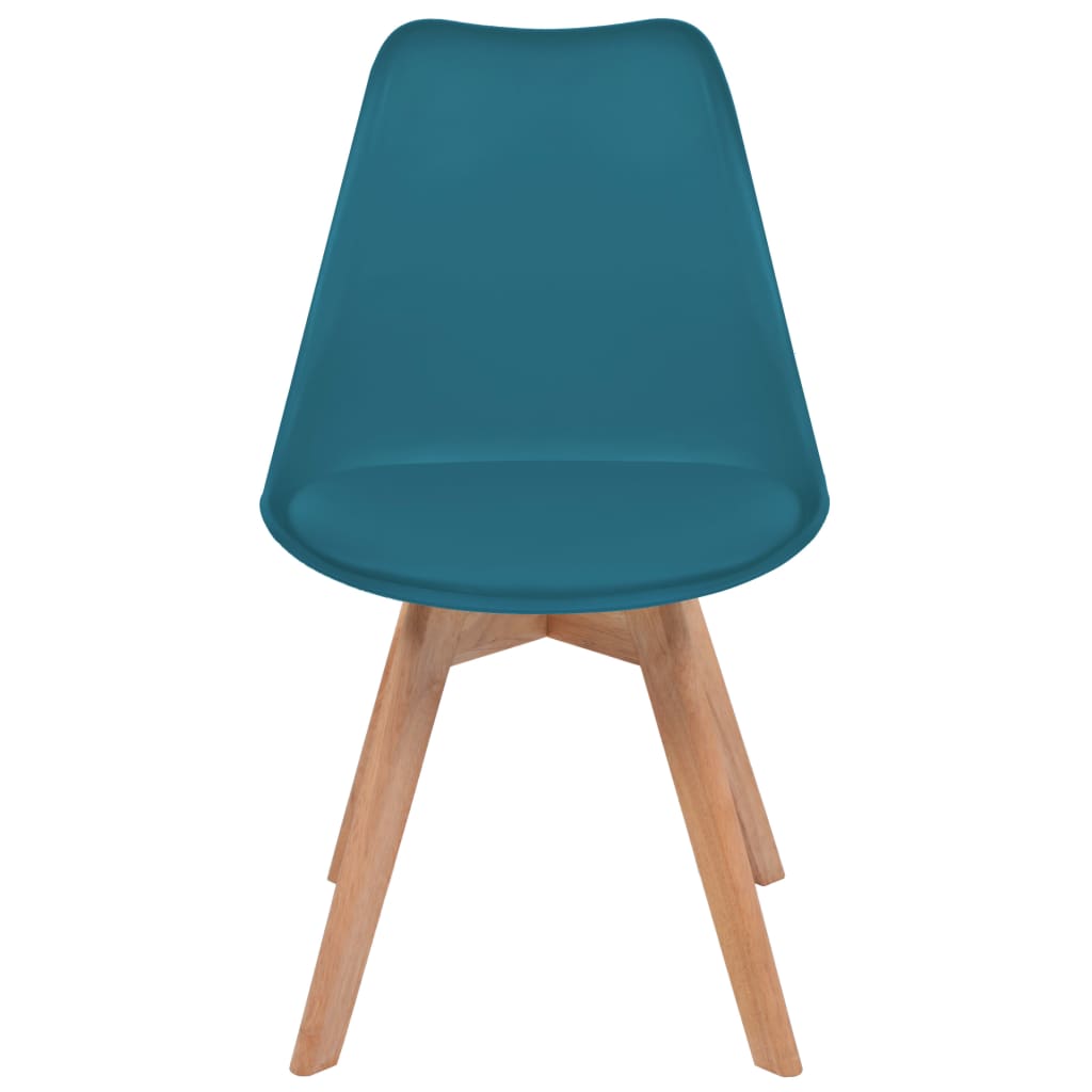 Eetkamerstoelen 4 st kunststof turquoise