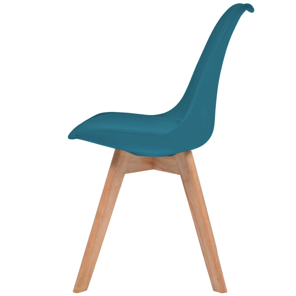 Eetkamerstoelen 4 st kunststof turquoise