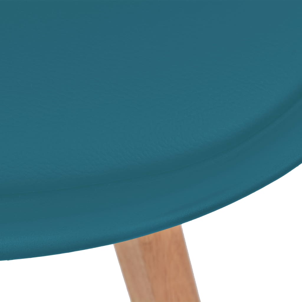 Eetkamerstoelen 4 st kunststof turquoise