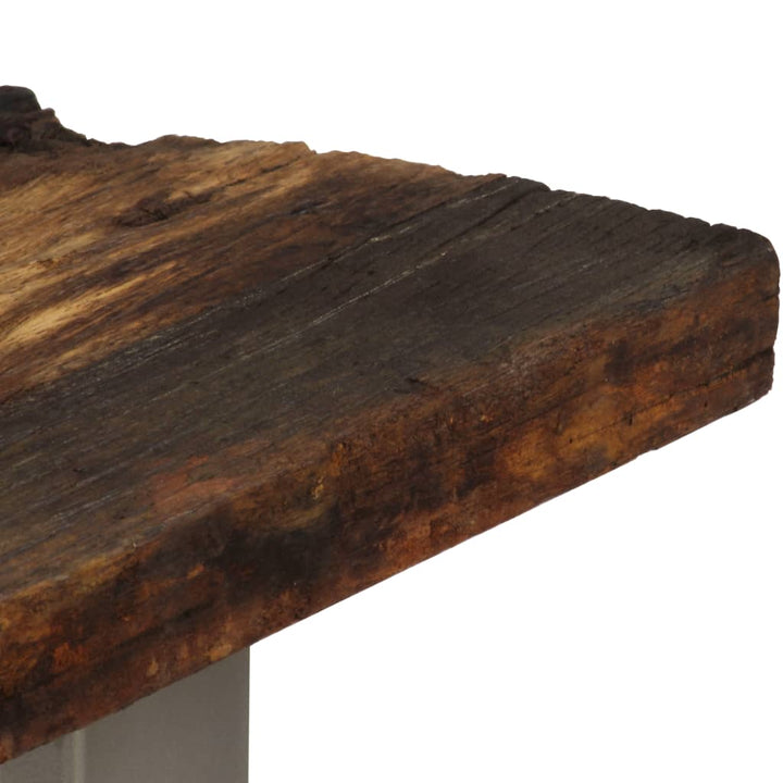 Wandtafel 120x35x76 cm gerecycled hout en staal