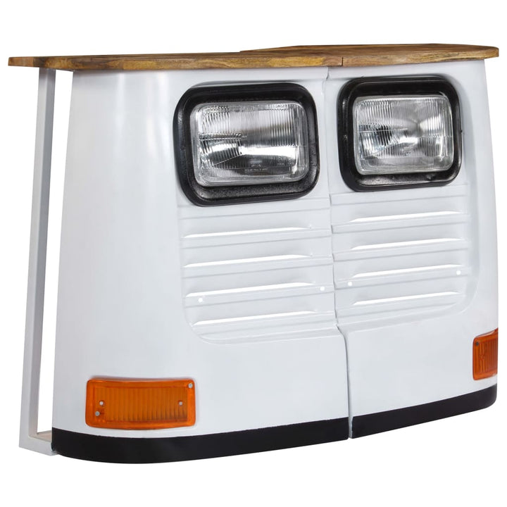 Dressoir vrachtwagen massief mangohout wit