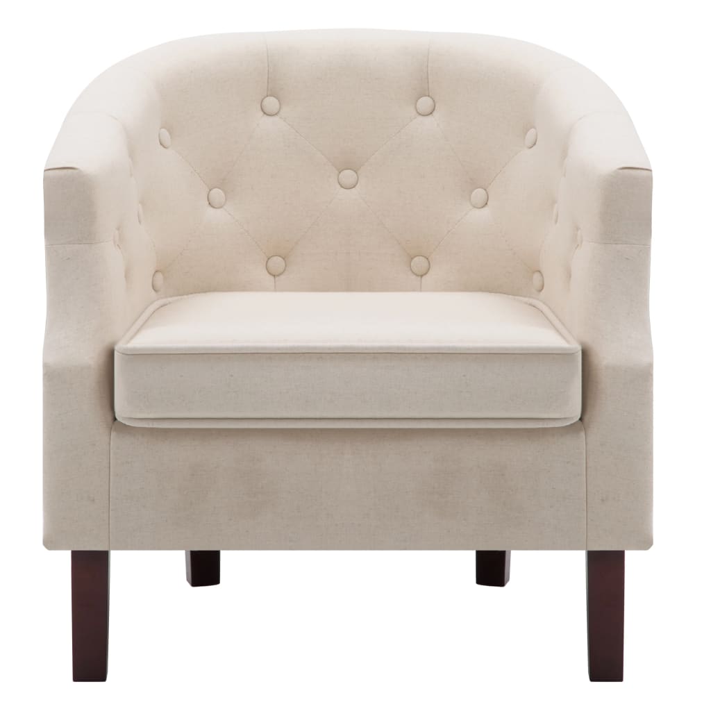 Fauteuil stof beige