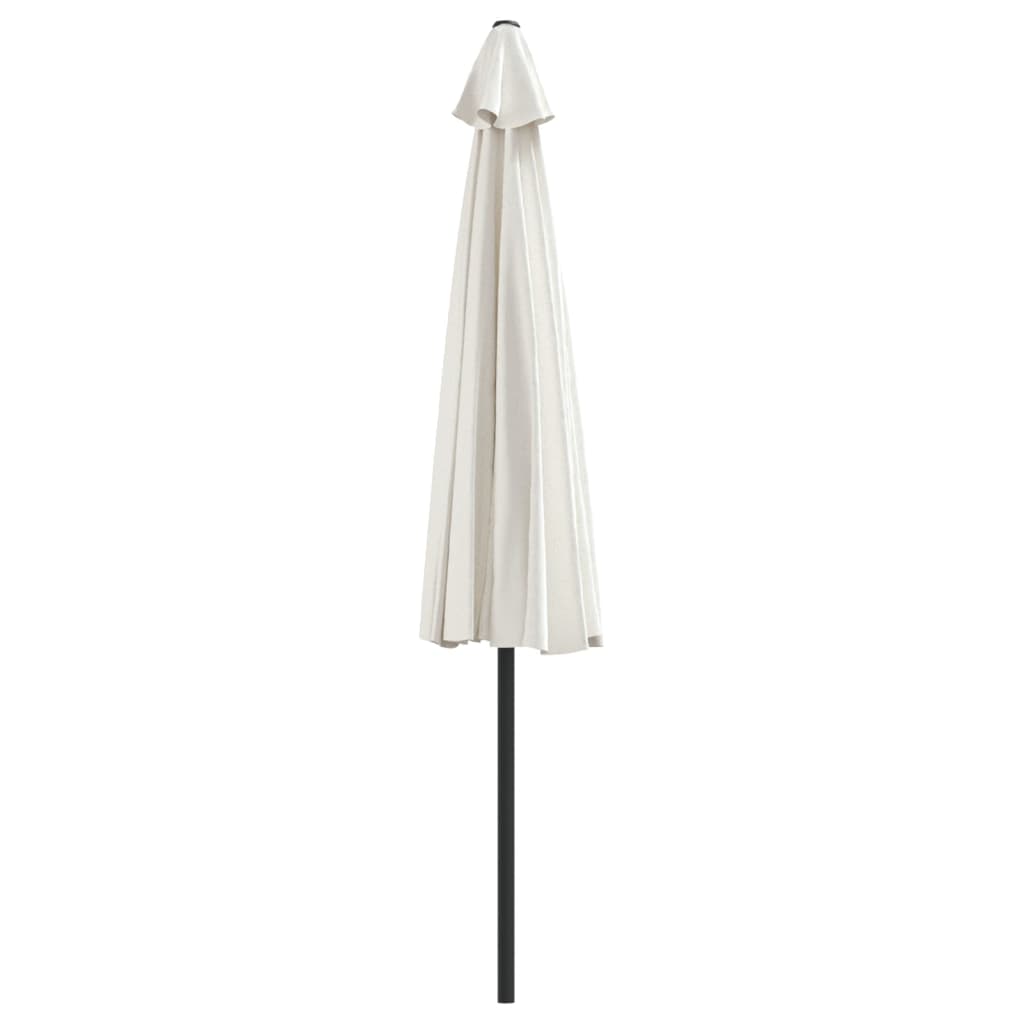 Balkonparasol half met aluminium paal 300x155 cm zandkleurig