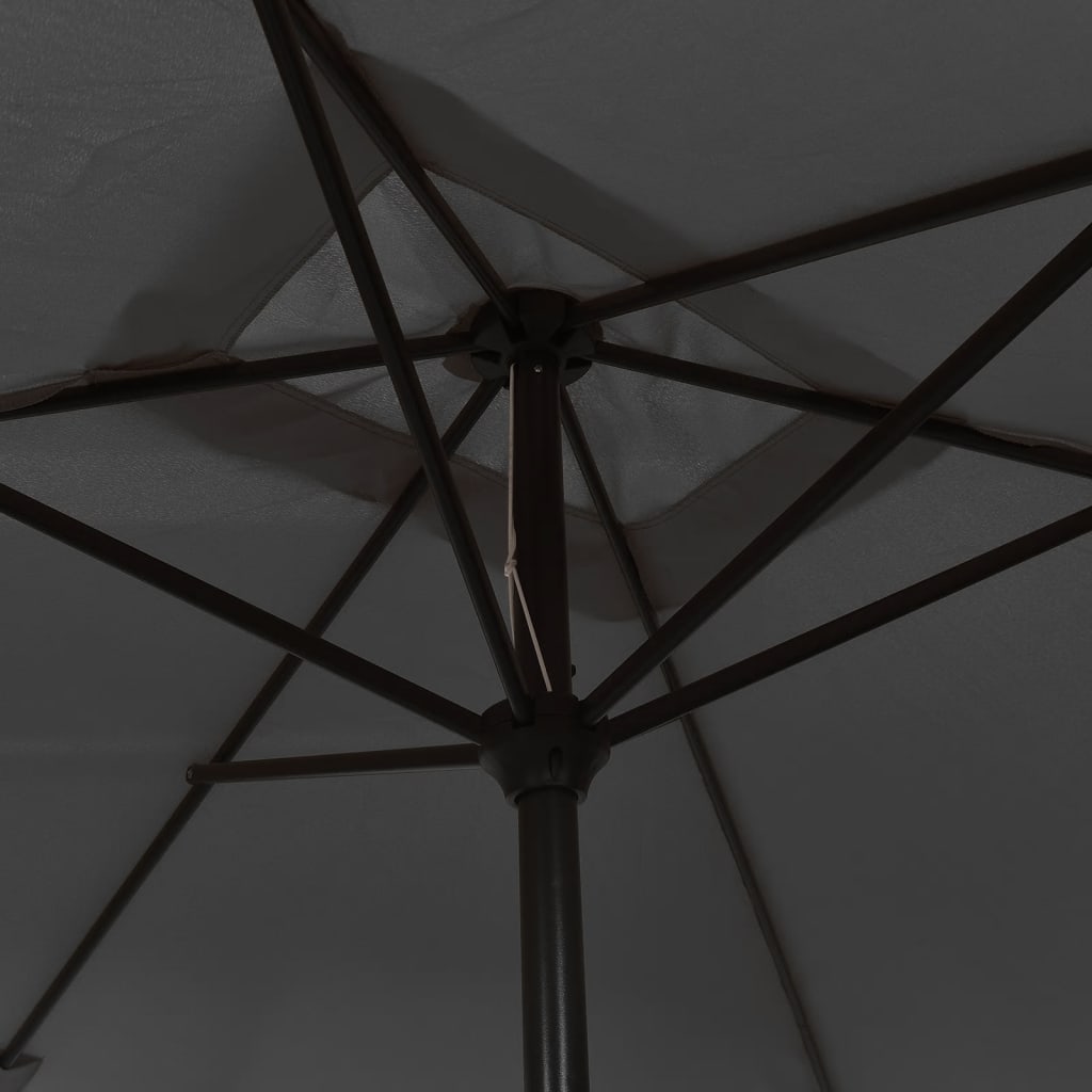 Parasol met metalen paal 300x200 cm antraciet