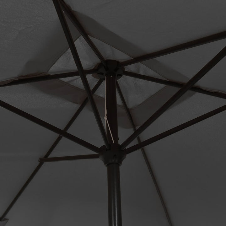 Parasol met metalen paal 300x200 cm antraciet