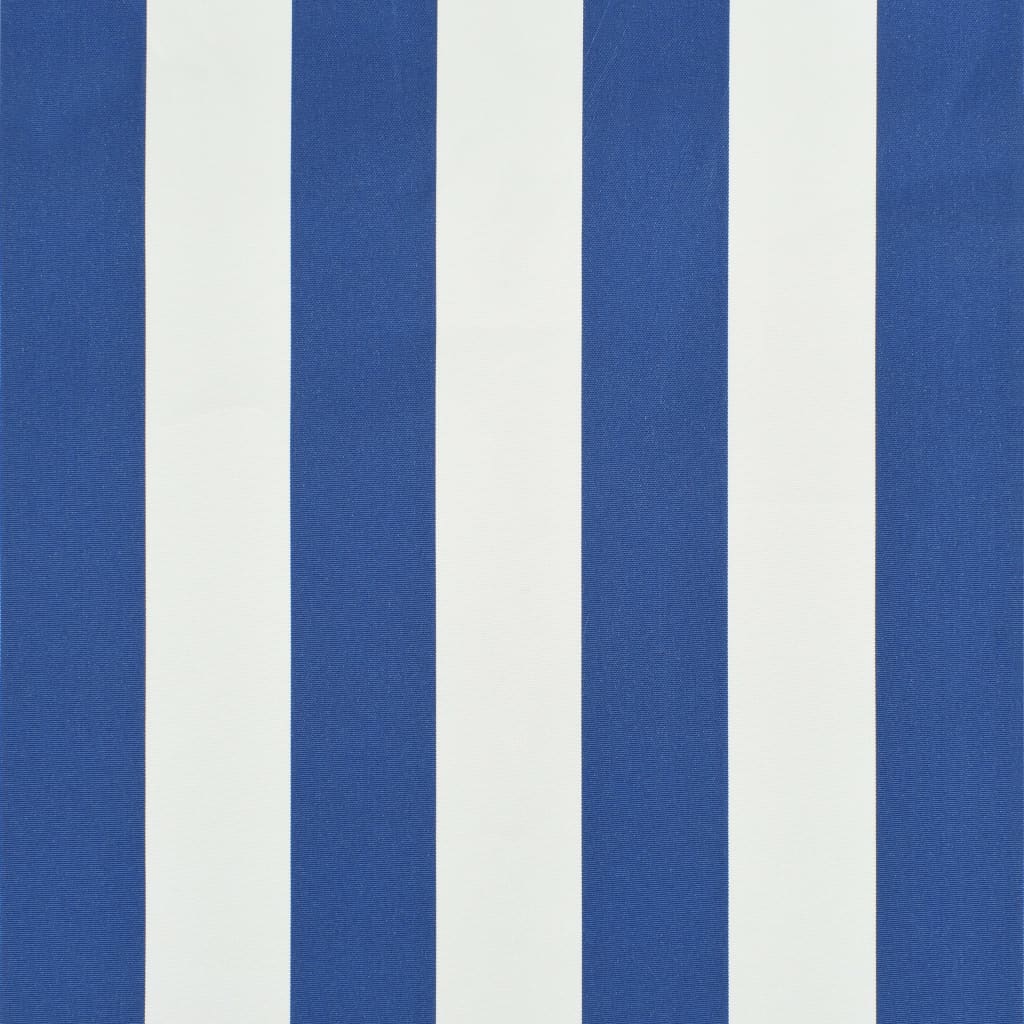 Luifel uittrekbaar 300x150 cm blauw en wit