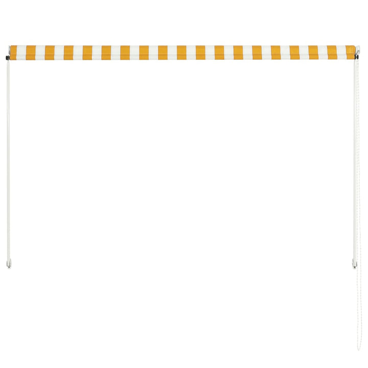 Luifel uittrekbaar 200x150 cm geel en wit