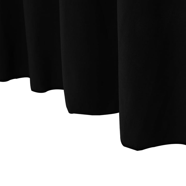 Tafelkleden 2 st met rok stretch 120x60,5x74 cm zwart