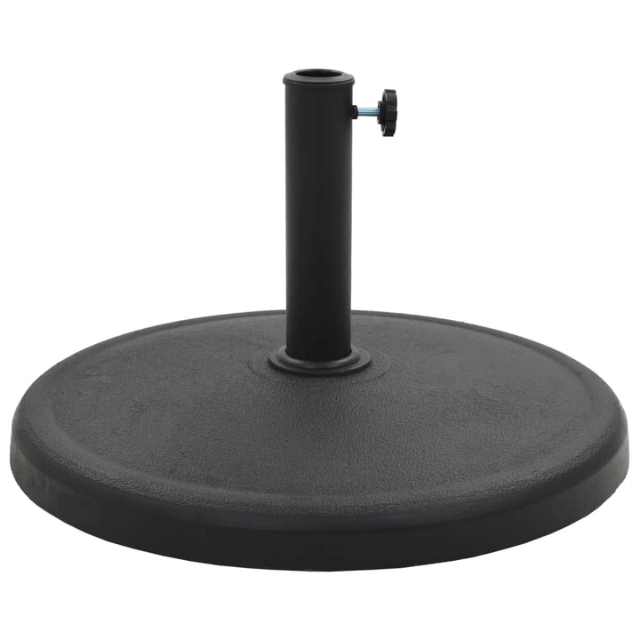 Parasolvoet rond 19 kg polyresin zwart