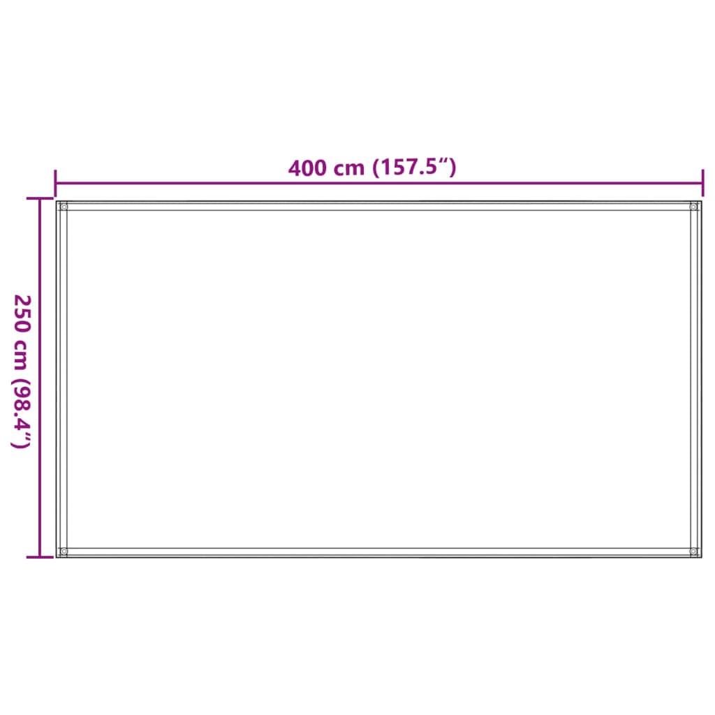 Tenttapijt 250x400 cm HDPE groen