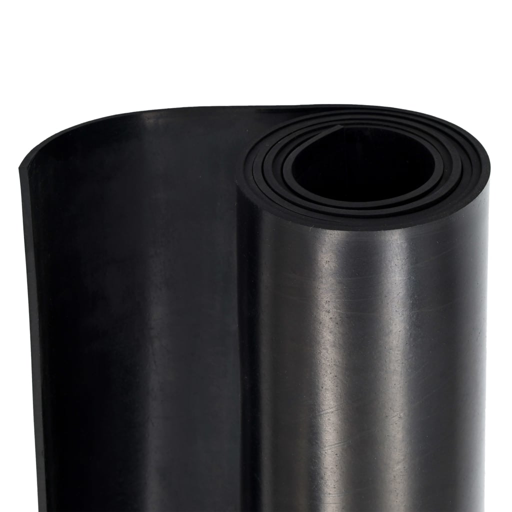 Vloermat anti-slip 4 mm glad 1,2x2 m rubber