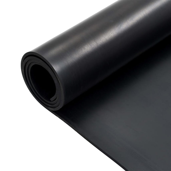 Vloermat anti-slip 6 mm glad 1,2x2 m rubber