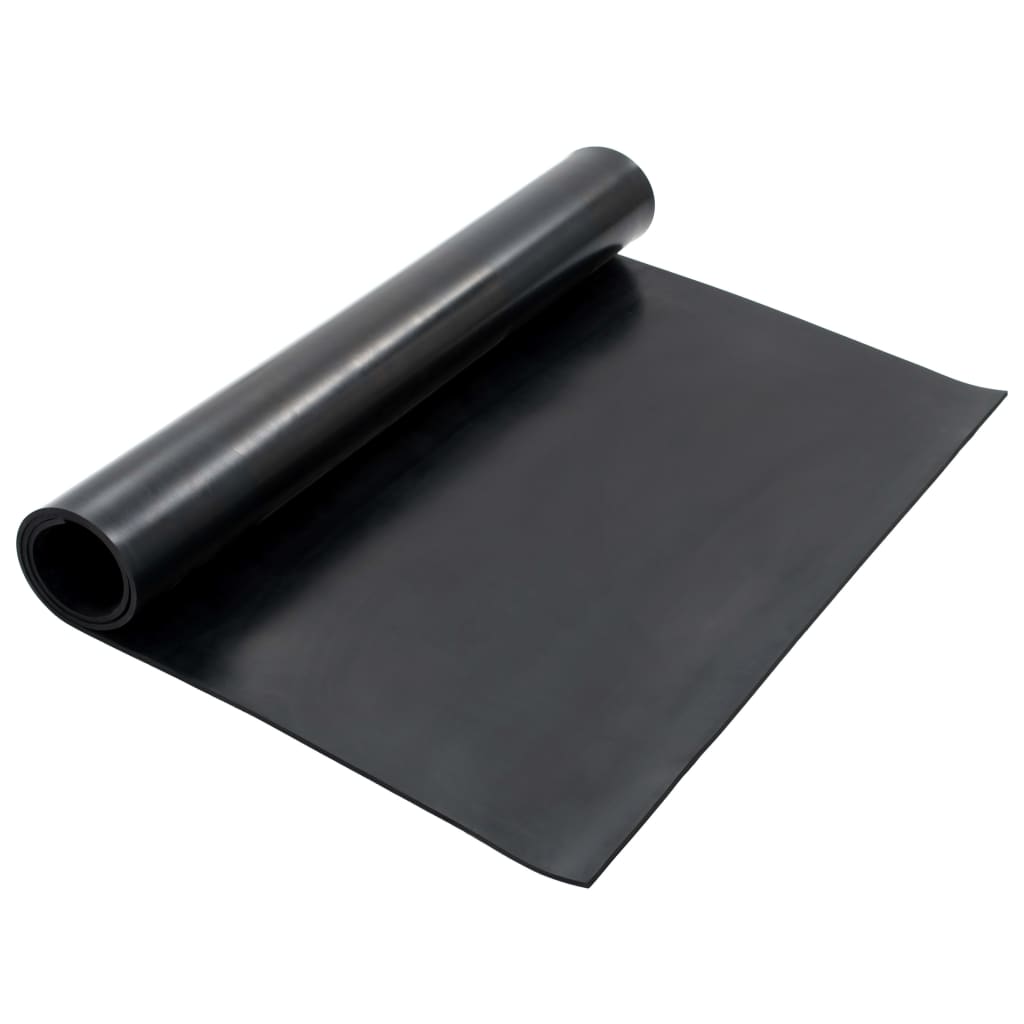 Vloermat anti-slip 8 mm glad 1,2x2 m rubber