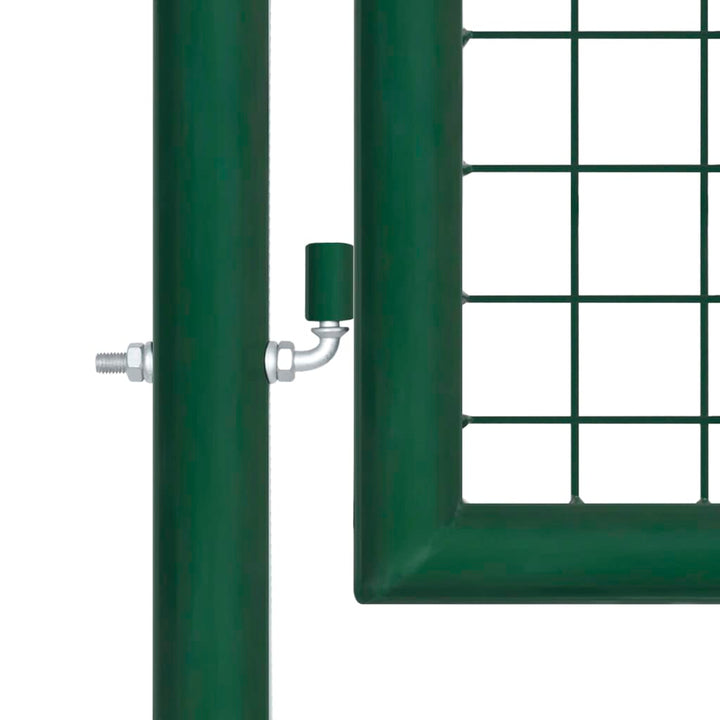 Poort 350x100 cm staal groen