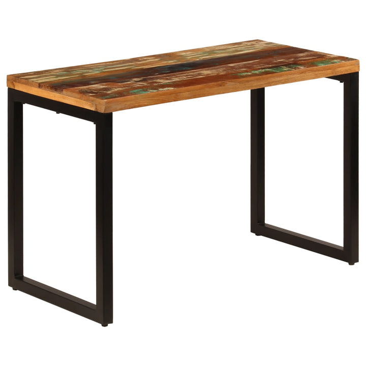 Eettafel 115x55x76 cm massief gerecycled hout en staal