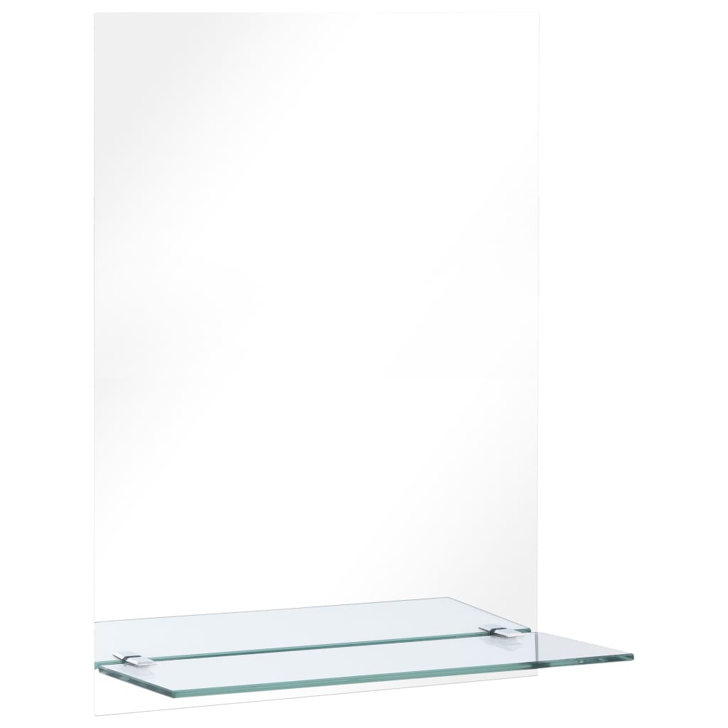 Wandspiegel met schap 40x60 cm gehard glas
