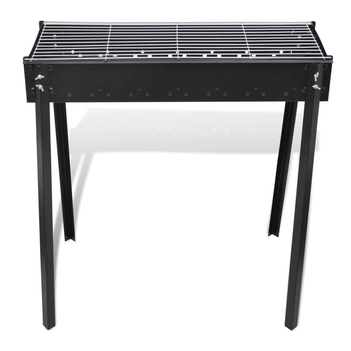 Houtskoolbarbecue staand vierkant 75x28 cm