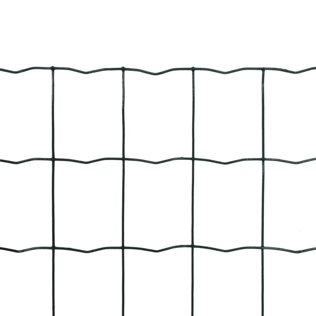 Eurohek 10x1,5m staal groen