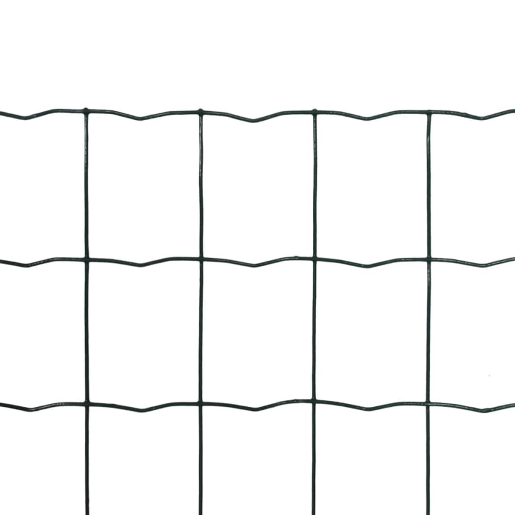 Eurohek 25x0,8m staal groen