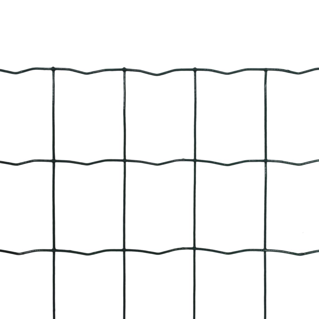 Euro hek 10x0,8 m staal groen