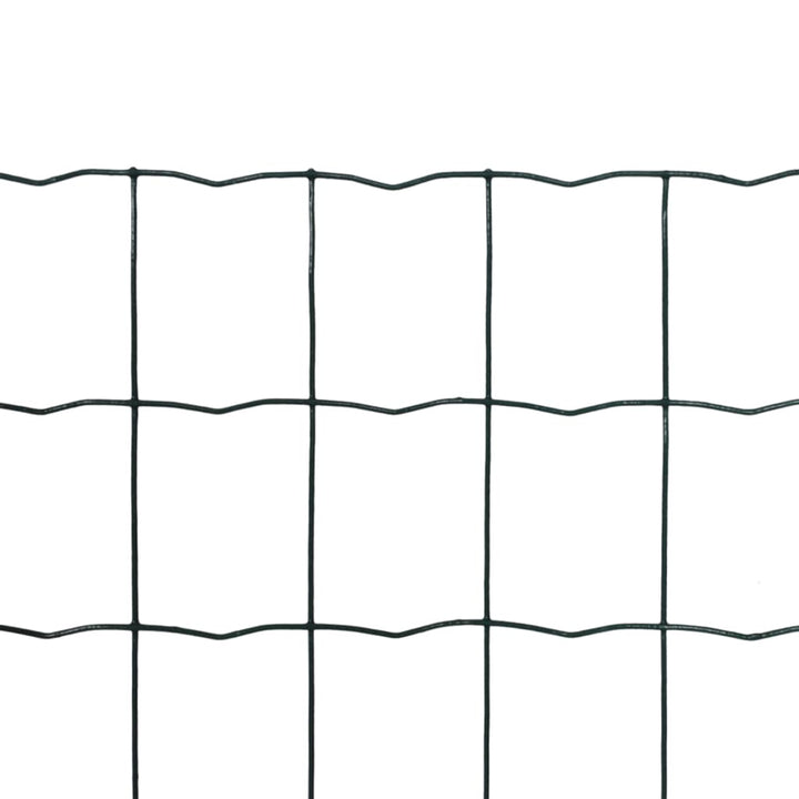 Euro hek 10x0,8 m staal groen