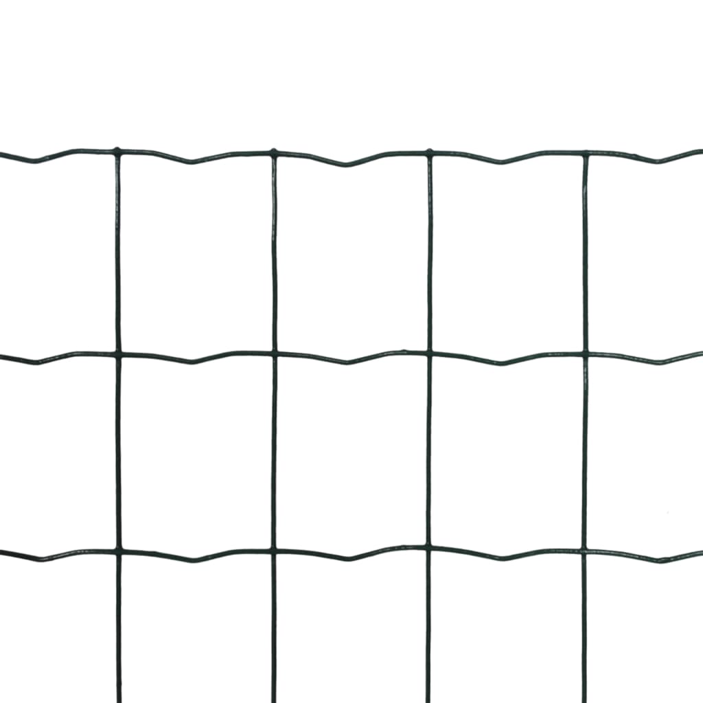 Euro hek 25x1,0 m staal groen