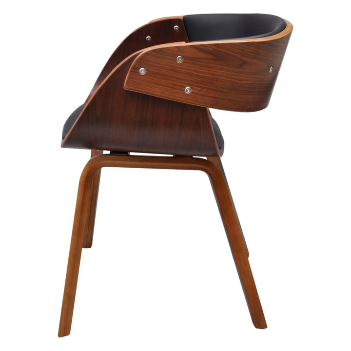 Eetkamerstoelen 6 st kunstleer bruin