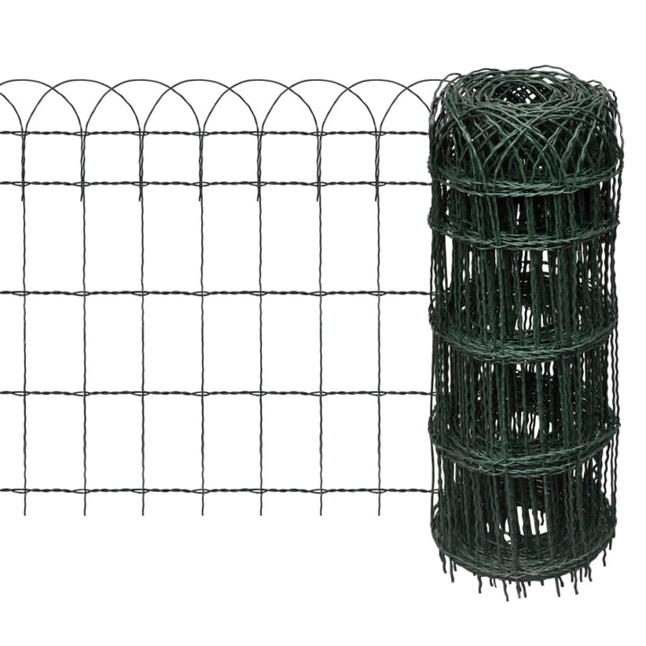 Borderafscheiding 10x0,65 m gepoedercoat ijzer