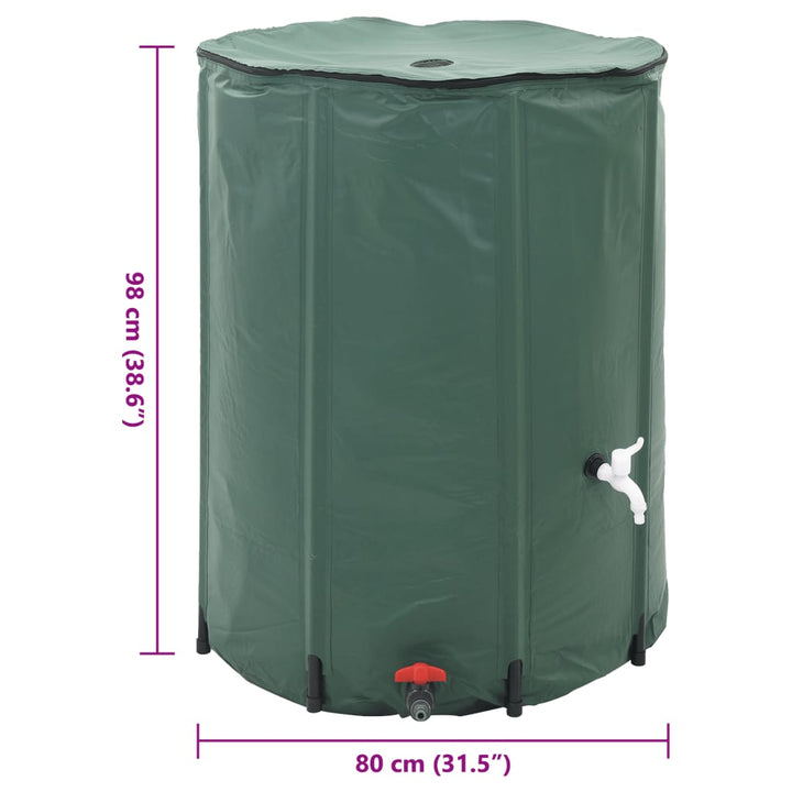 Inklapbare Watertank 500L (Groen)