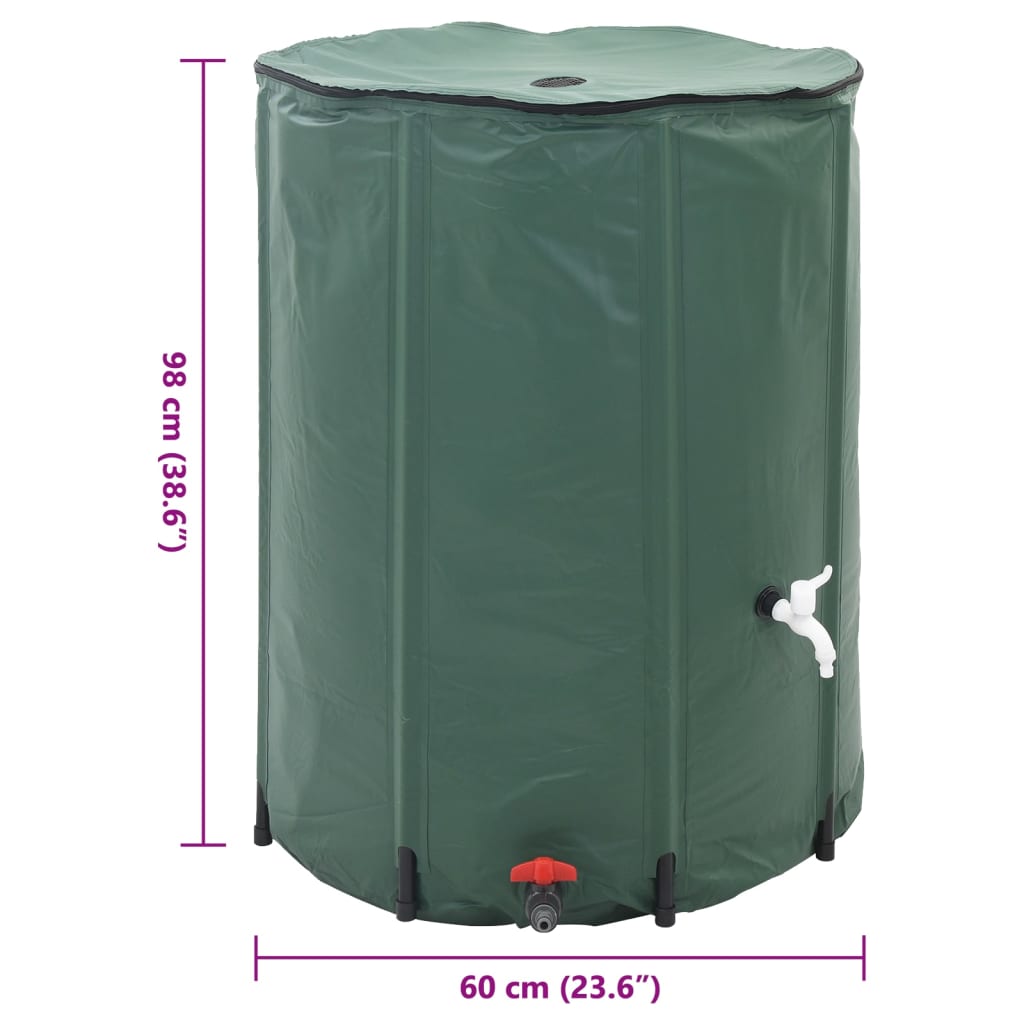 Inklapbare Watertank 250L (Groen)