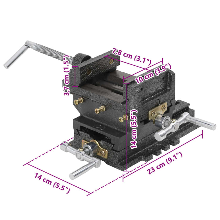 Bankschroef handmatig 78 mm