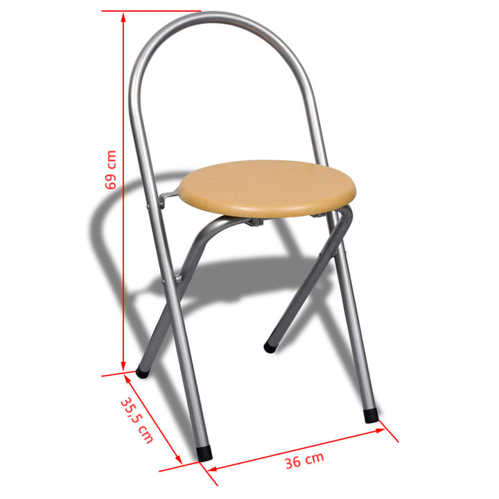 Ontbijttafelset met twee stoelen (inklapbaar)