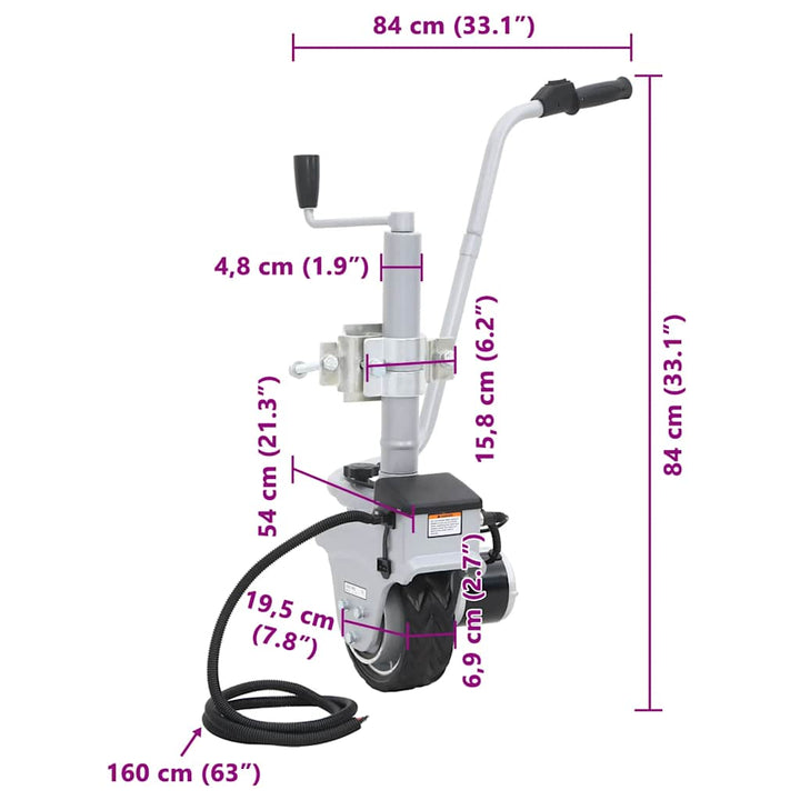 Neuswiel mover aluminium 12V 350W