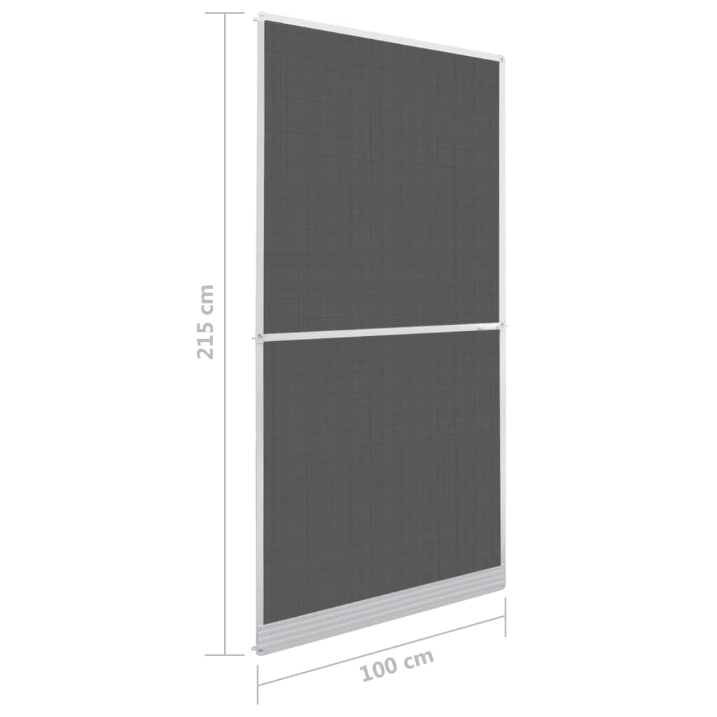 Hordeur met scharnieren 100x215 cm wit