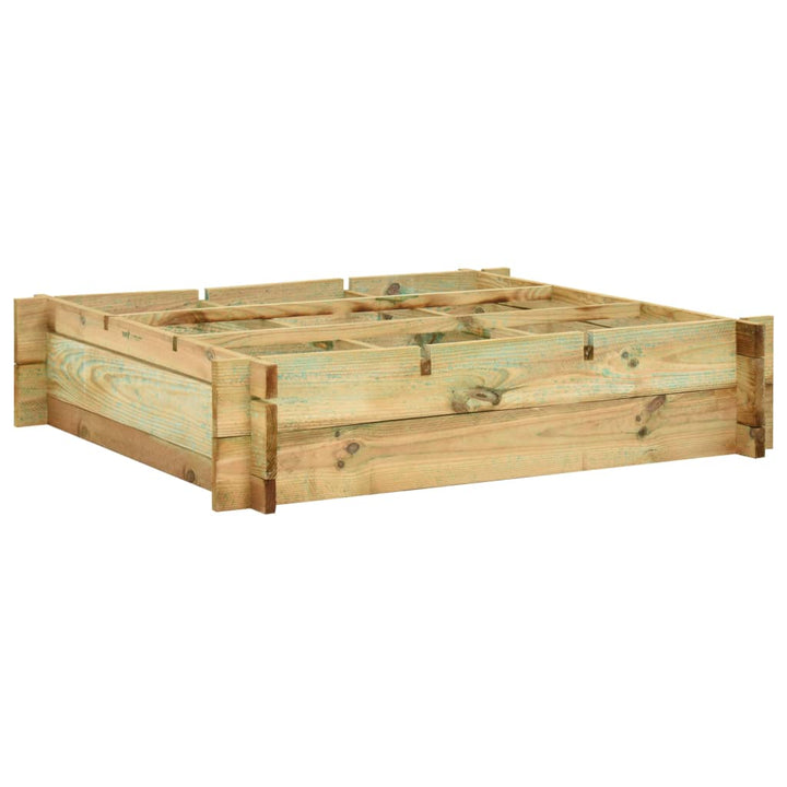 Plantenbak geschat 90x90x20 cm geïmpregneerd hout