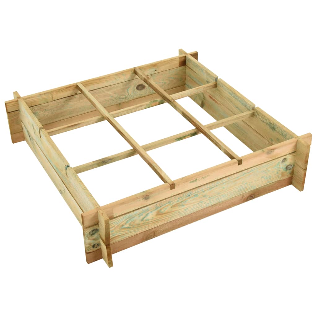 Plantenbak geschat 90x90x20 cm geïmpregneerd hout