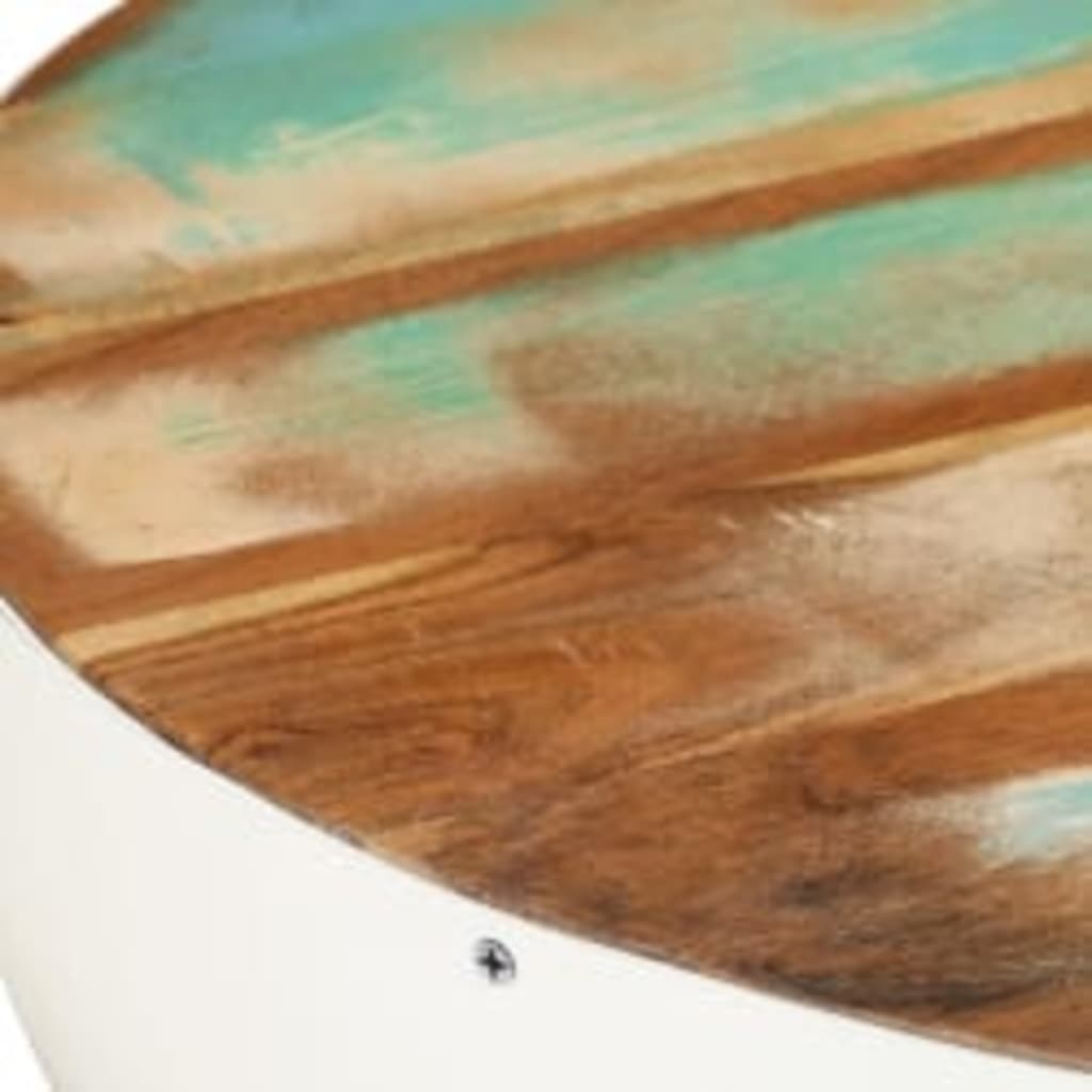 Salontafel komvormig 60x60x30 cm massief gerecycled hout