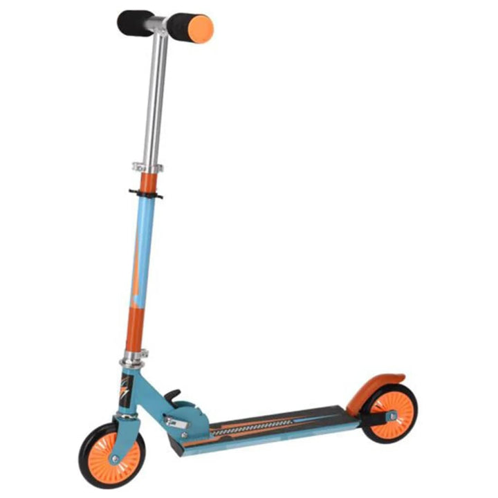 XQ Max Step inklapbaar met voetrem blauw en oranje