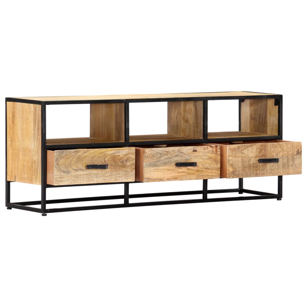 Tv-meubel 120x30x45 cm massief mangohout