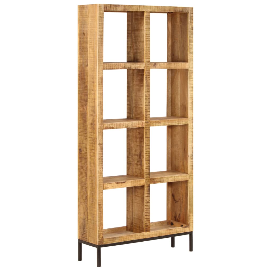 Boekenkast 80x25x175 cm massief mangohout